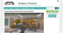 Desktop Screenshot of bridgesofrespect.org