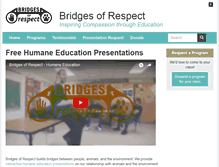 Tablet Screenshot of bridgesofrespect.org